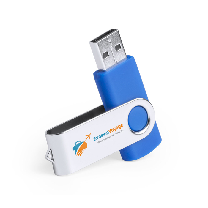 32GB drejningsmekanisme USB-flashdrev med metalclips - Møldrup