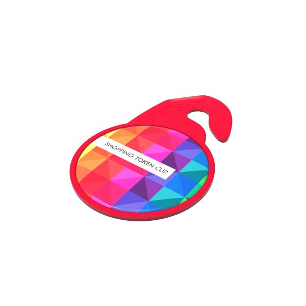 Nøglering Indkøbspolet Klip Hvid - Hvidovre