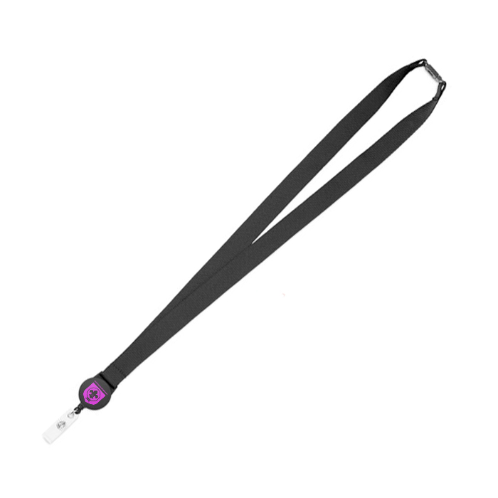 Polyester snor med indtrækkeligt badgeholder - Benjamin