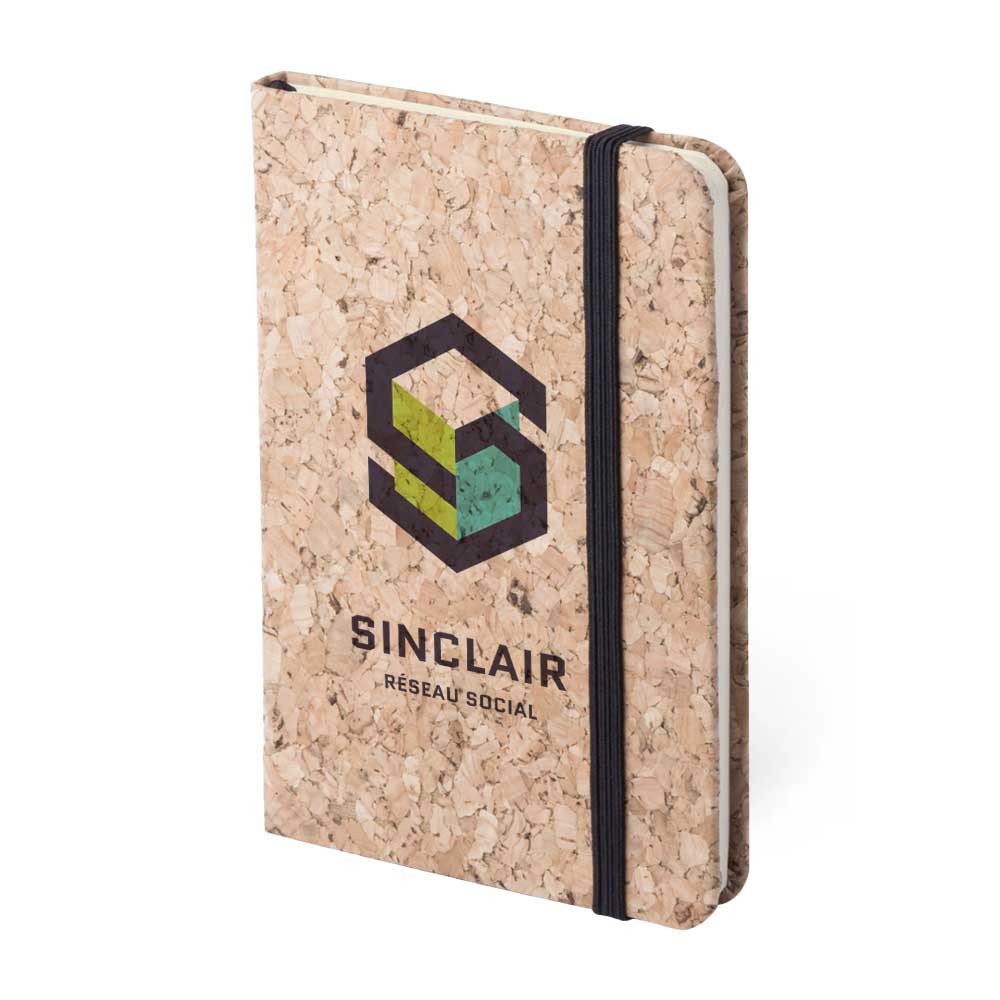 Naturkork blød berørings notesblok - Emilie