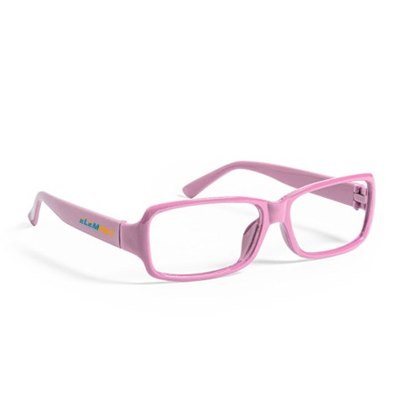 Farverig brilleglasramme med polstret polyesterovertræk - Højreby