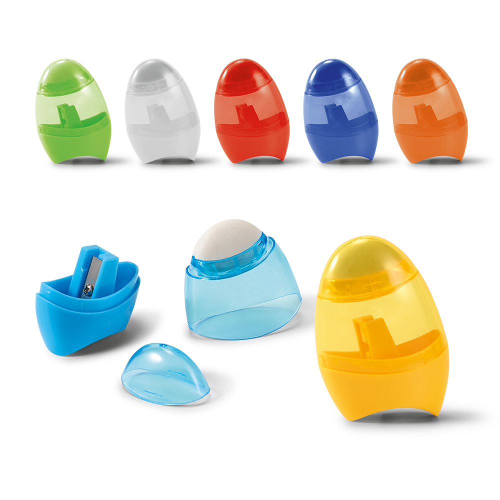 Transparent blyantsspidsere med beholder - Broby