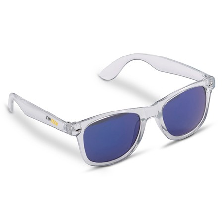 Ikonsik unisex transparente ramme solbriller - Hvidovre