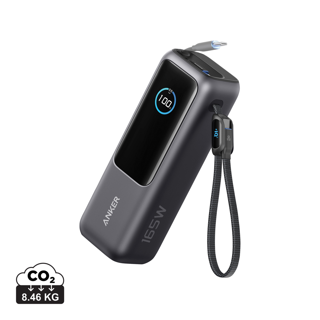 Anker Powerbank 25.000 mAh 165W med indbygget kabel