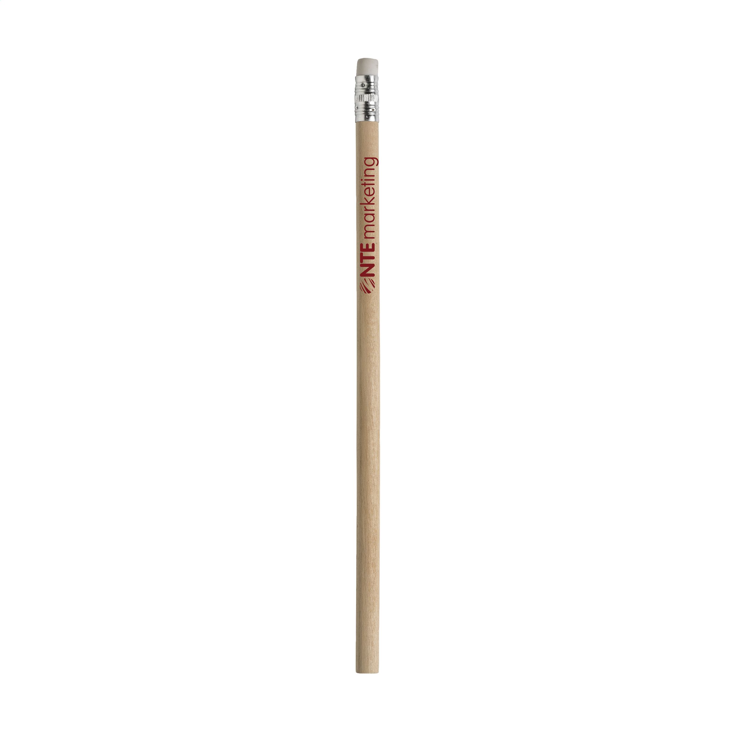 Ubehandlet ubesmyttet træ-HB blyant med viskelæder - Anne