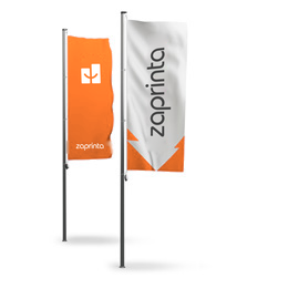 Hejseflag til flagstænger uden udligger - 1,5 x 4 m (inkl. 6 stropper)