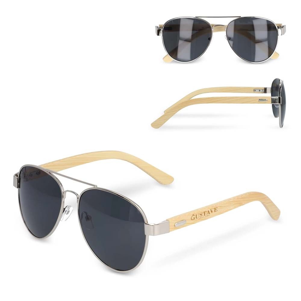 Bambus Aviator Solbriller - Benjamin
