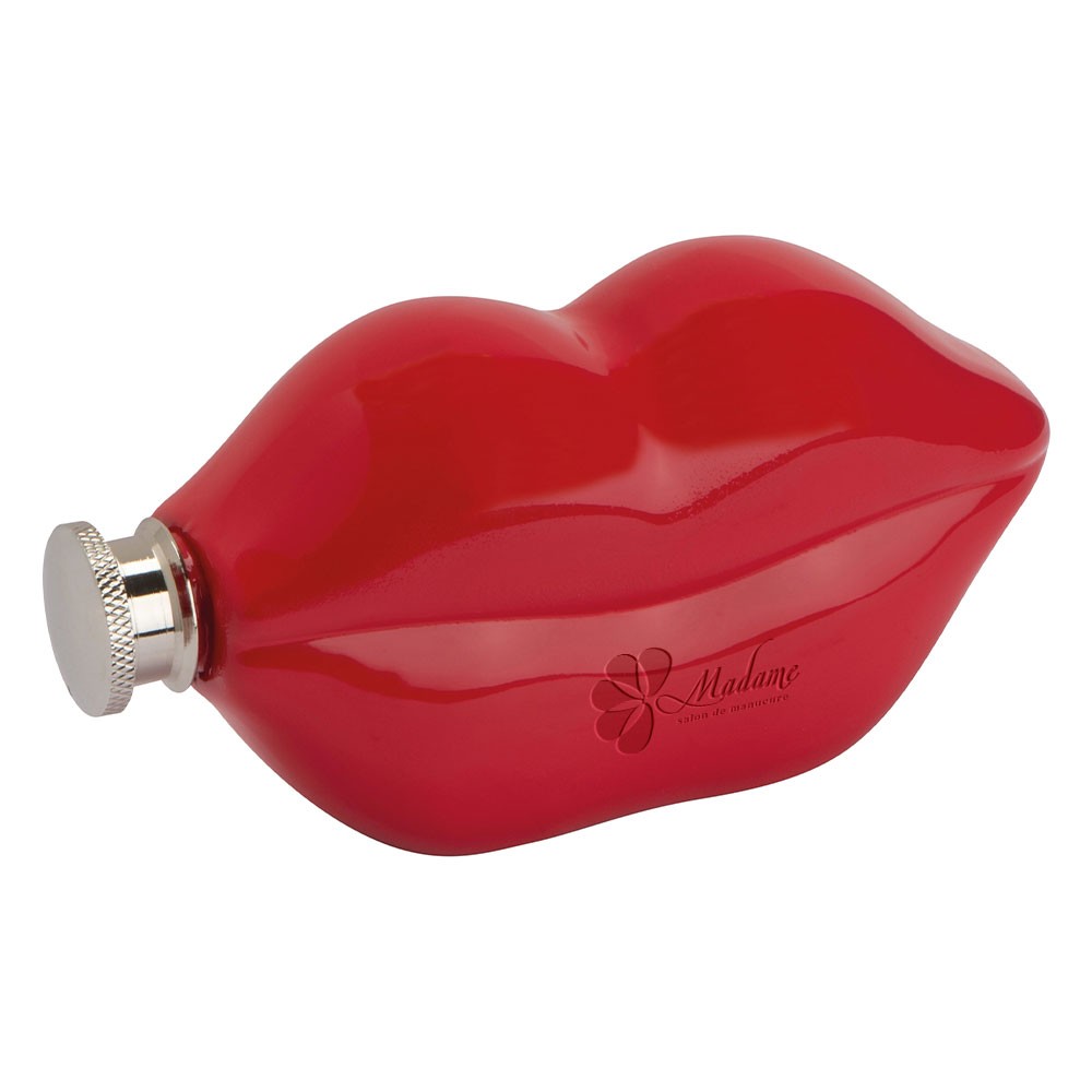 Indgraveret læbeformet lommeflaske - Tranekær