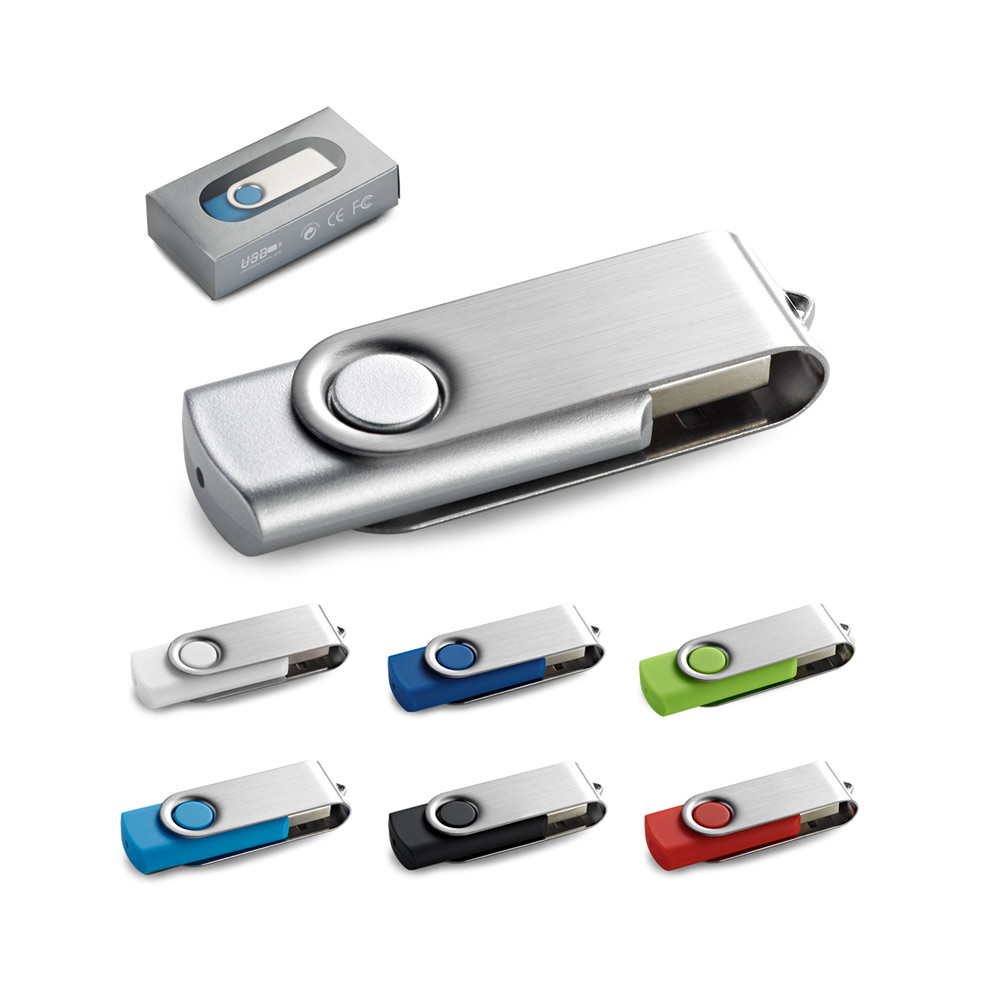 RubberClip USB-nøgle - Solbjerg