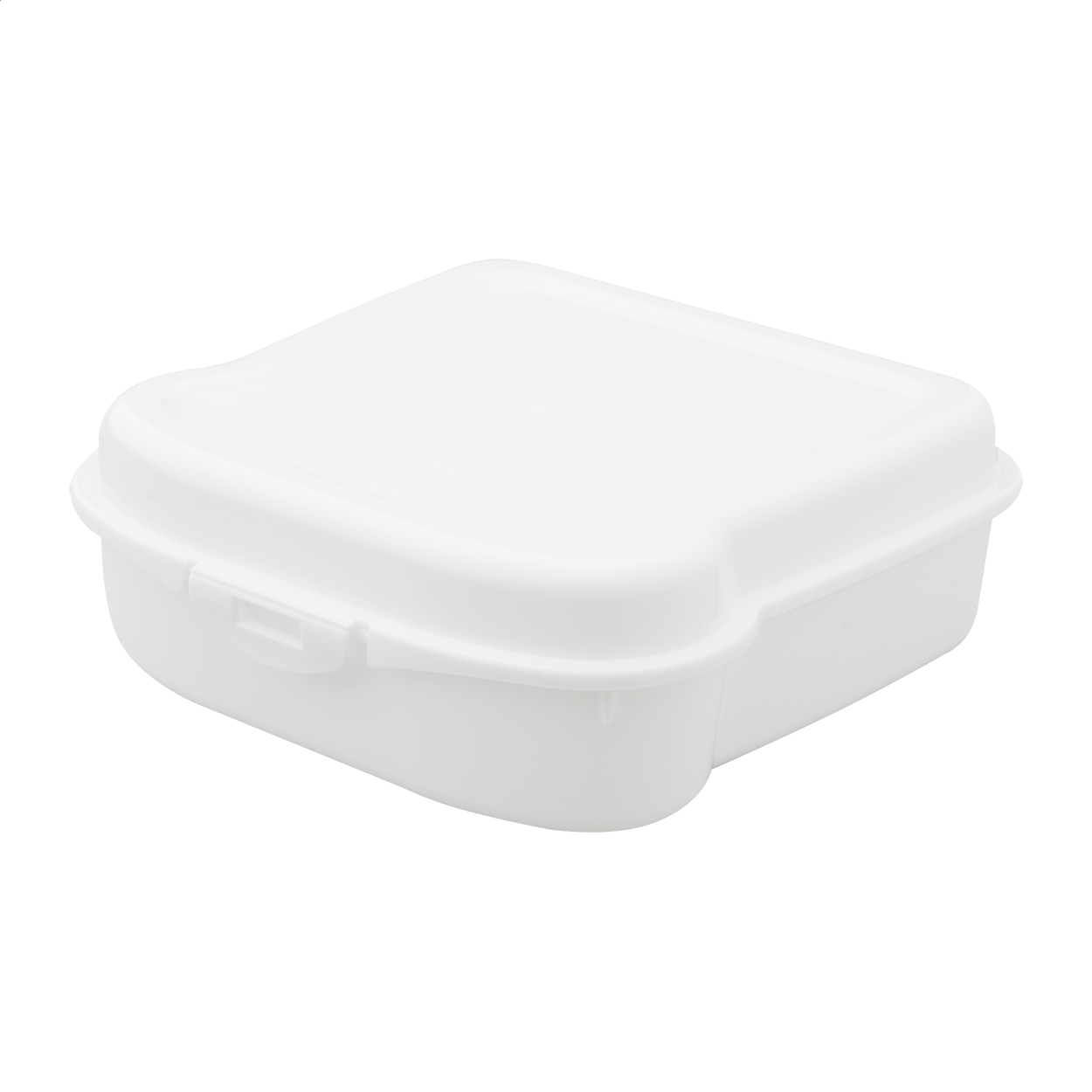 Sondix madkasse formet som en sandwich i plast, 450 ml, med logo trykt med logo