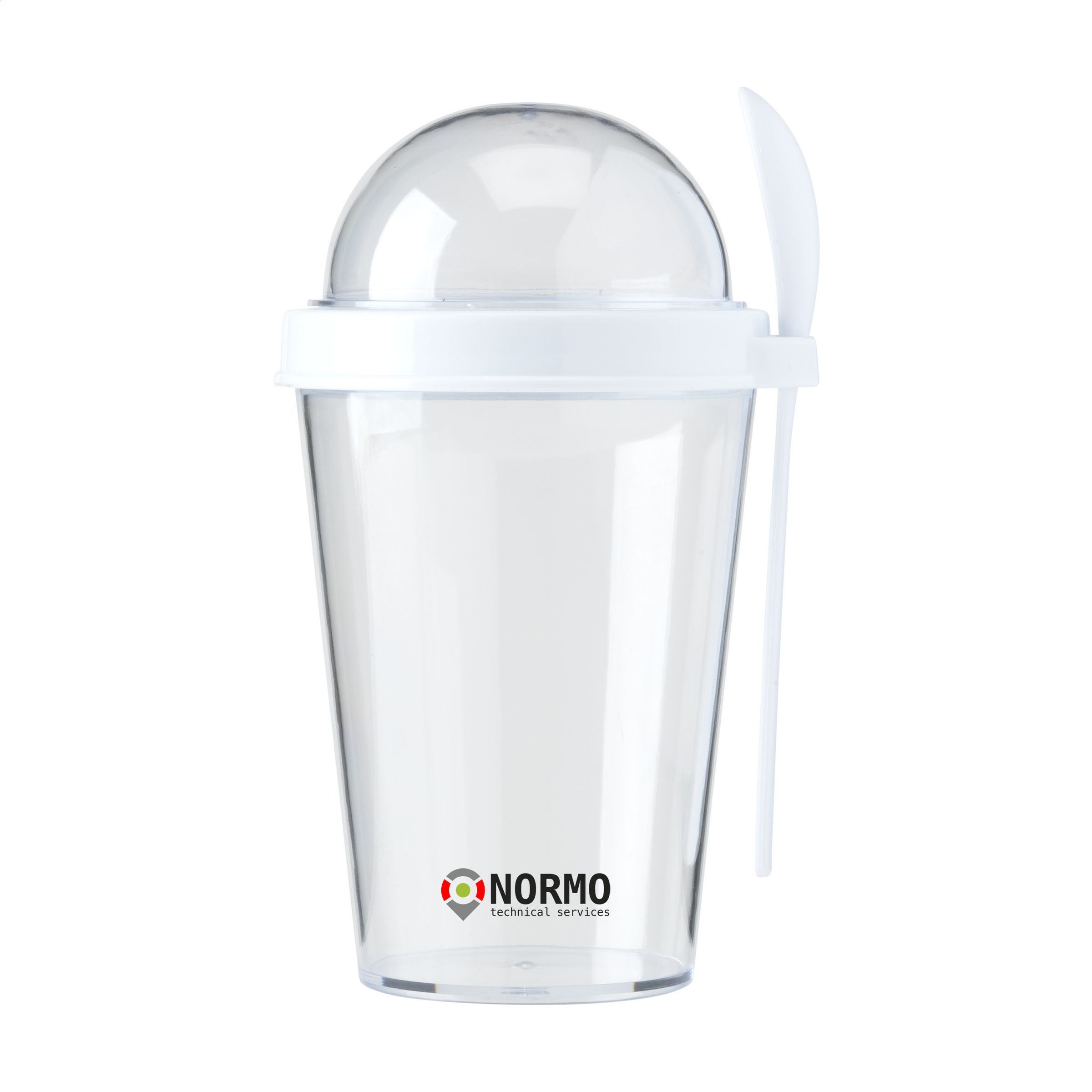 Gennemsigtig yoghurtkop med separat rum - Bisserup