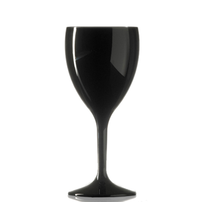 Wijnglas op voet 32 cl zwart