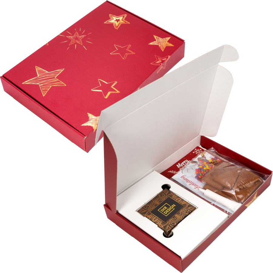 Gaveæske med Peberkagehus Byggesæt - Ravnsborg