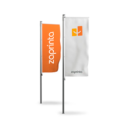 Hejseflag til flagstænger med udligger - 1,5 x 3,5 m (inkl. 5 stropper)