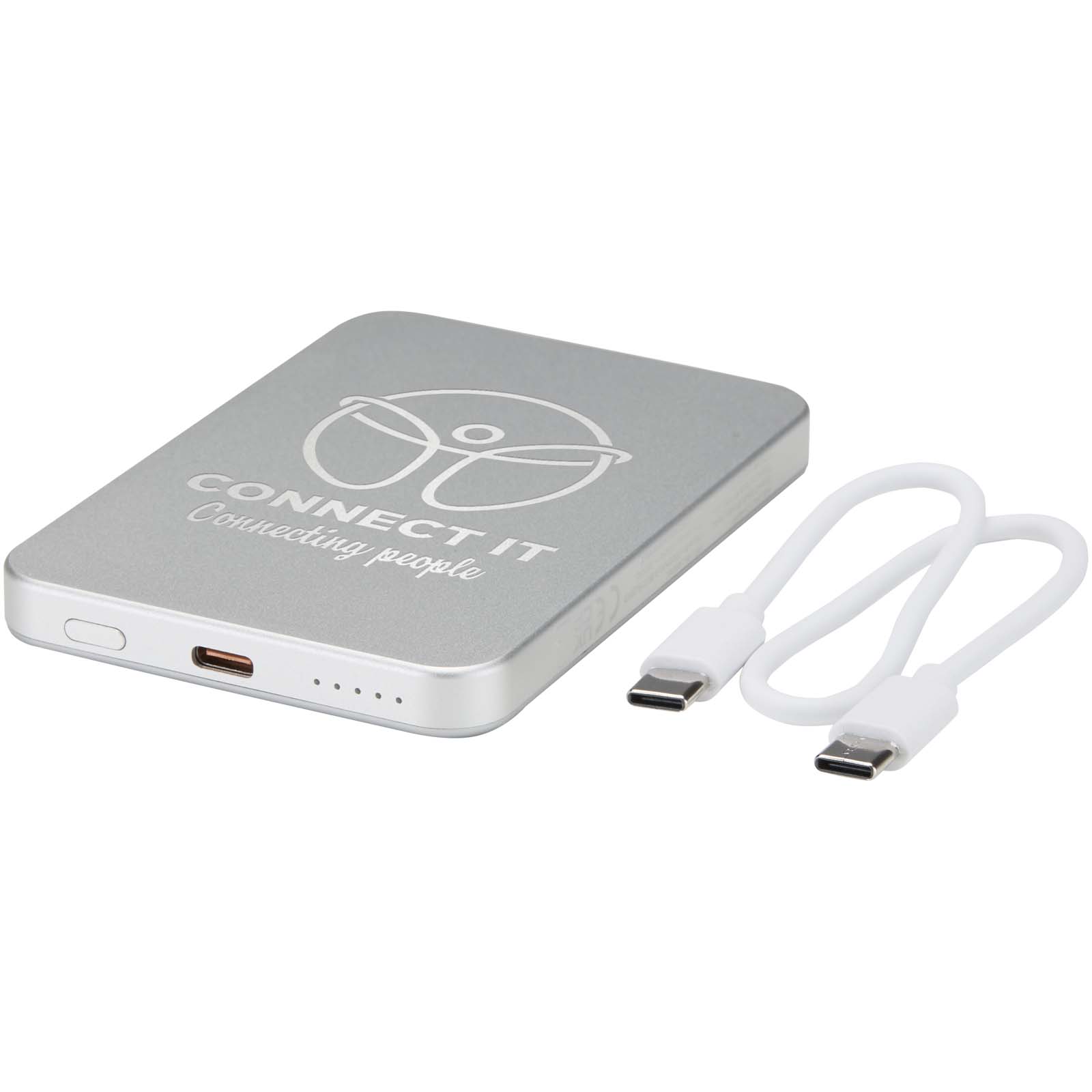 Avis 5000 mAh RCS powerbank af genanvendt aluminium med magnetlukning