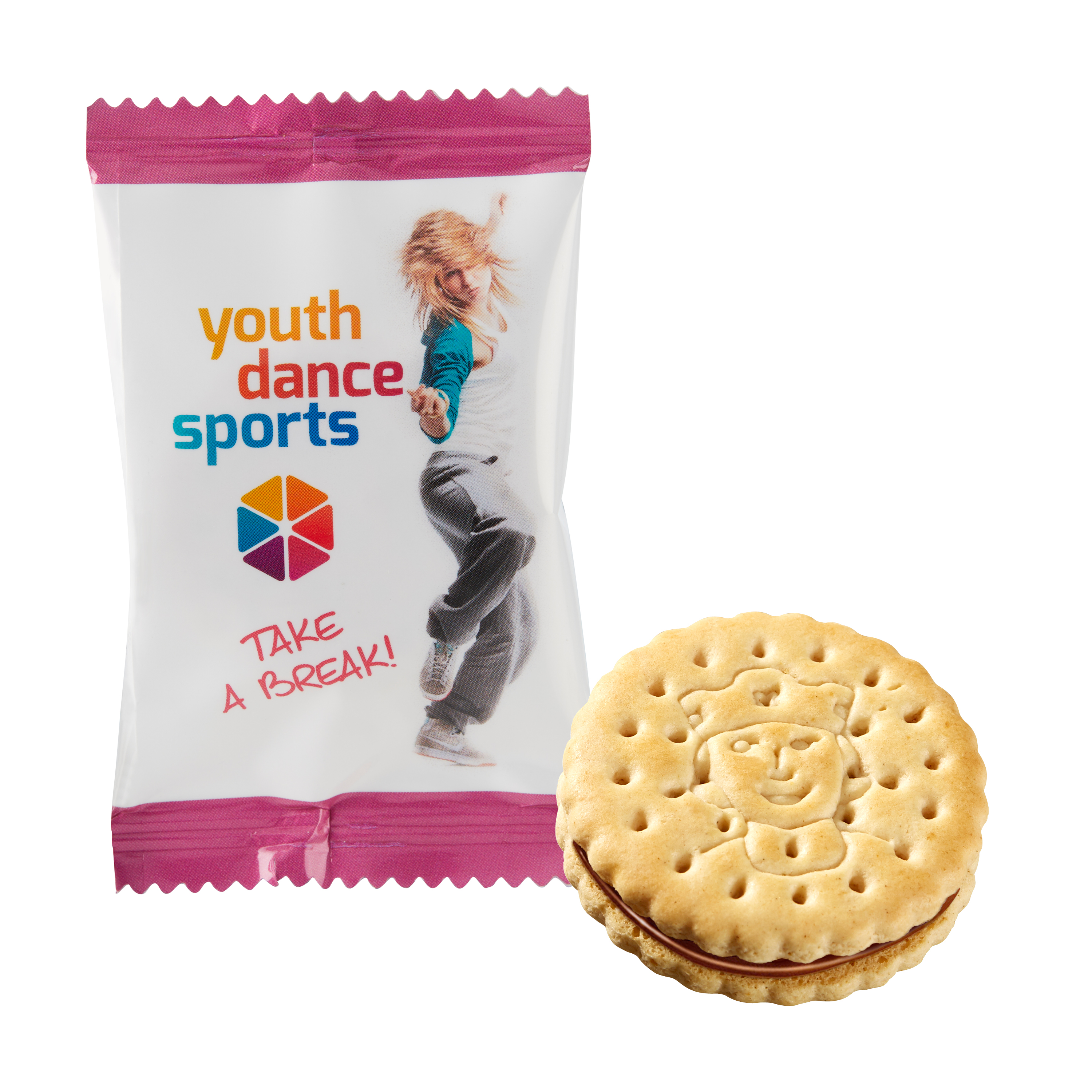 Mini Sandwichkiks med Kakao - Pernille trykt med logo
