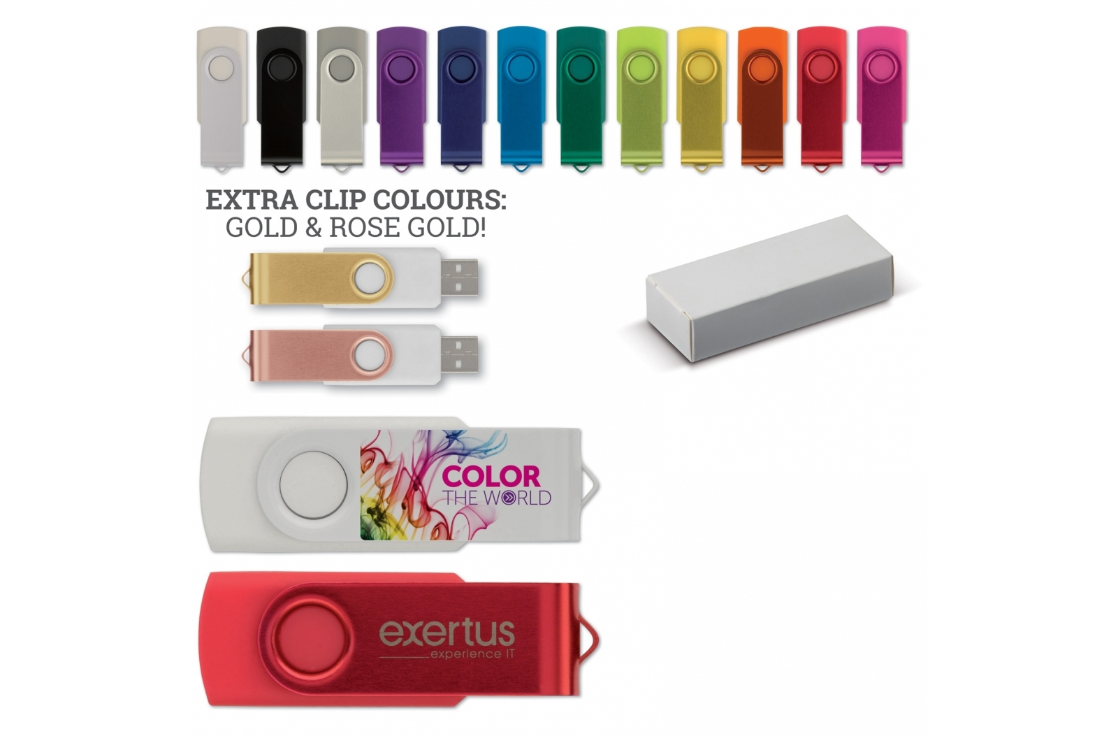 Aluminium Twist Cap 4GB USB 2.0 Flash Drive - David