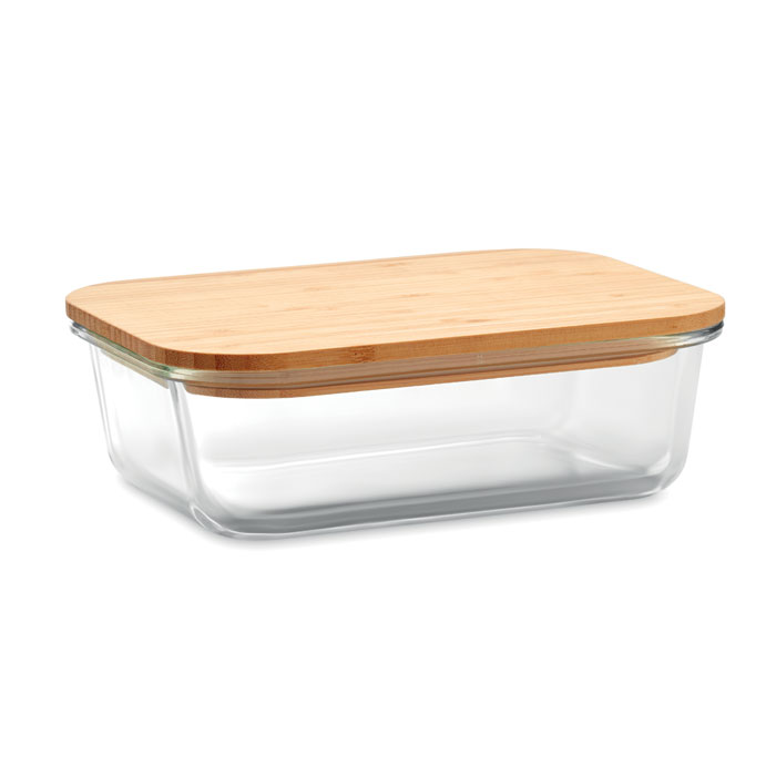 Glas Frokostboks med Bambuslåg - Tårs