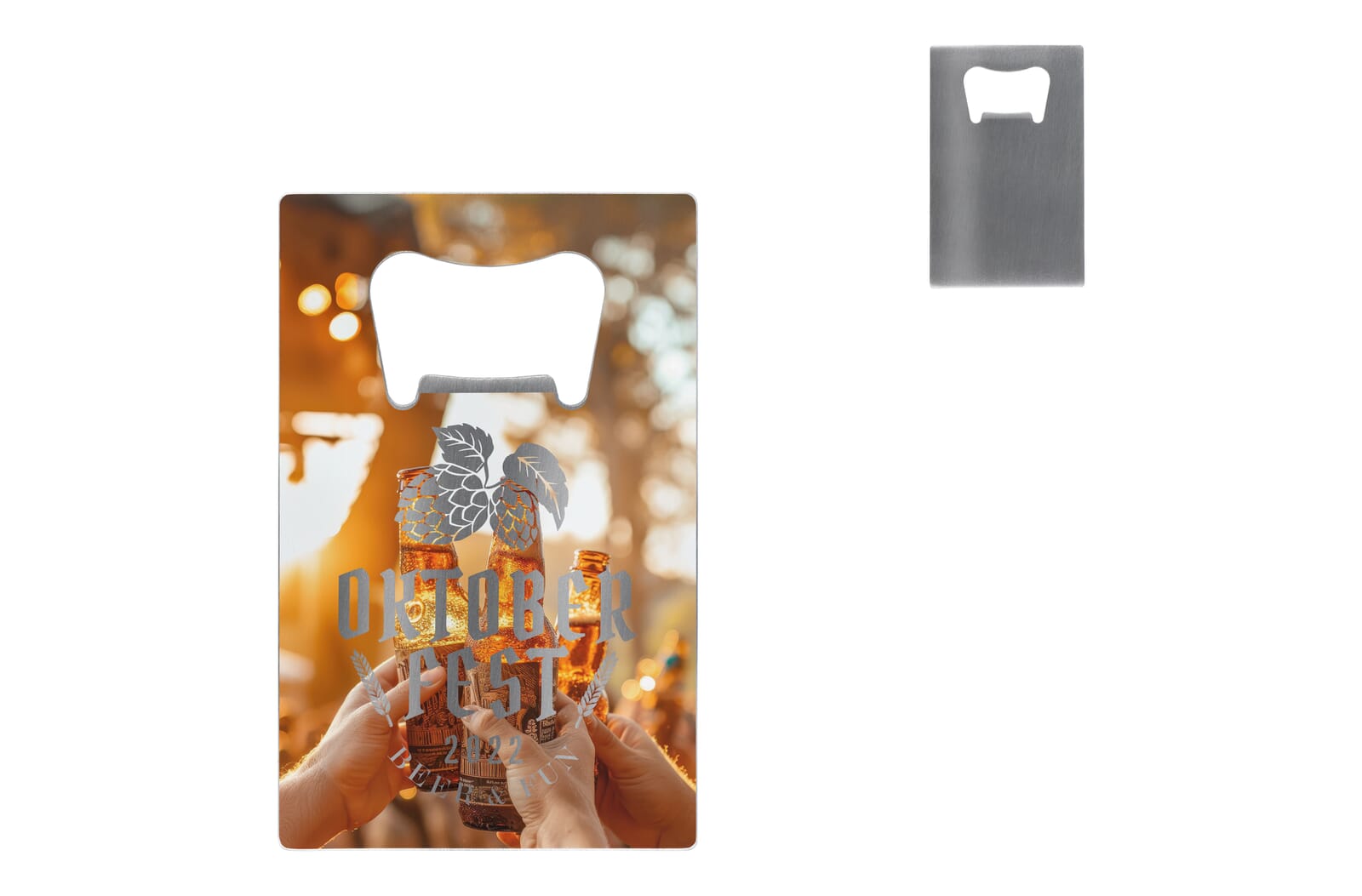 RVS flaskeåbner i kreditkortformat