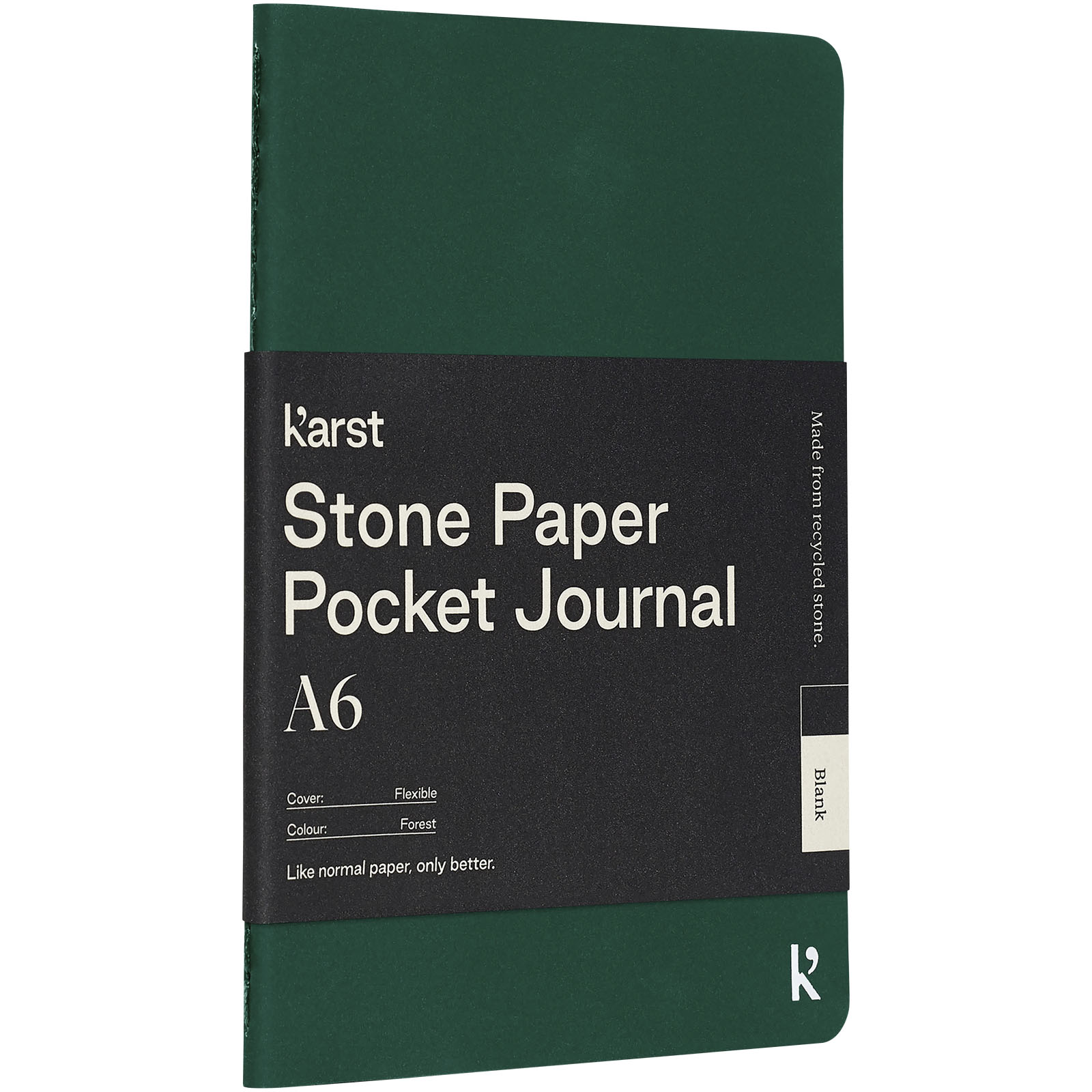 Karst A6 stenpapir lommejournal med blødt omslag - Frederikssund