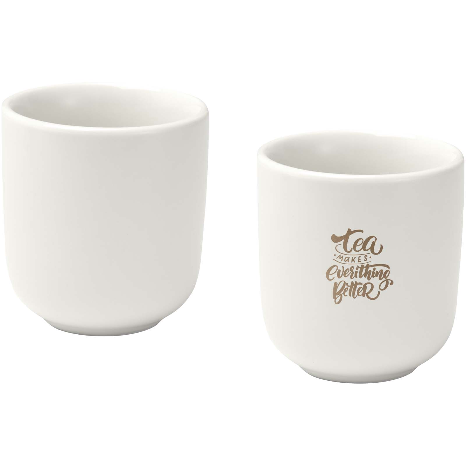 Mandlige 90 ml keramiske espresso kopper - sæt af 2 - Gabriella