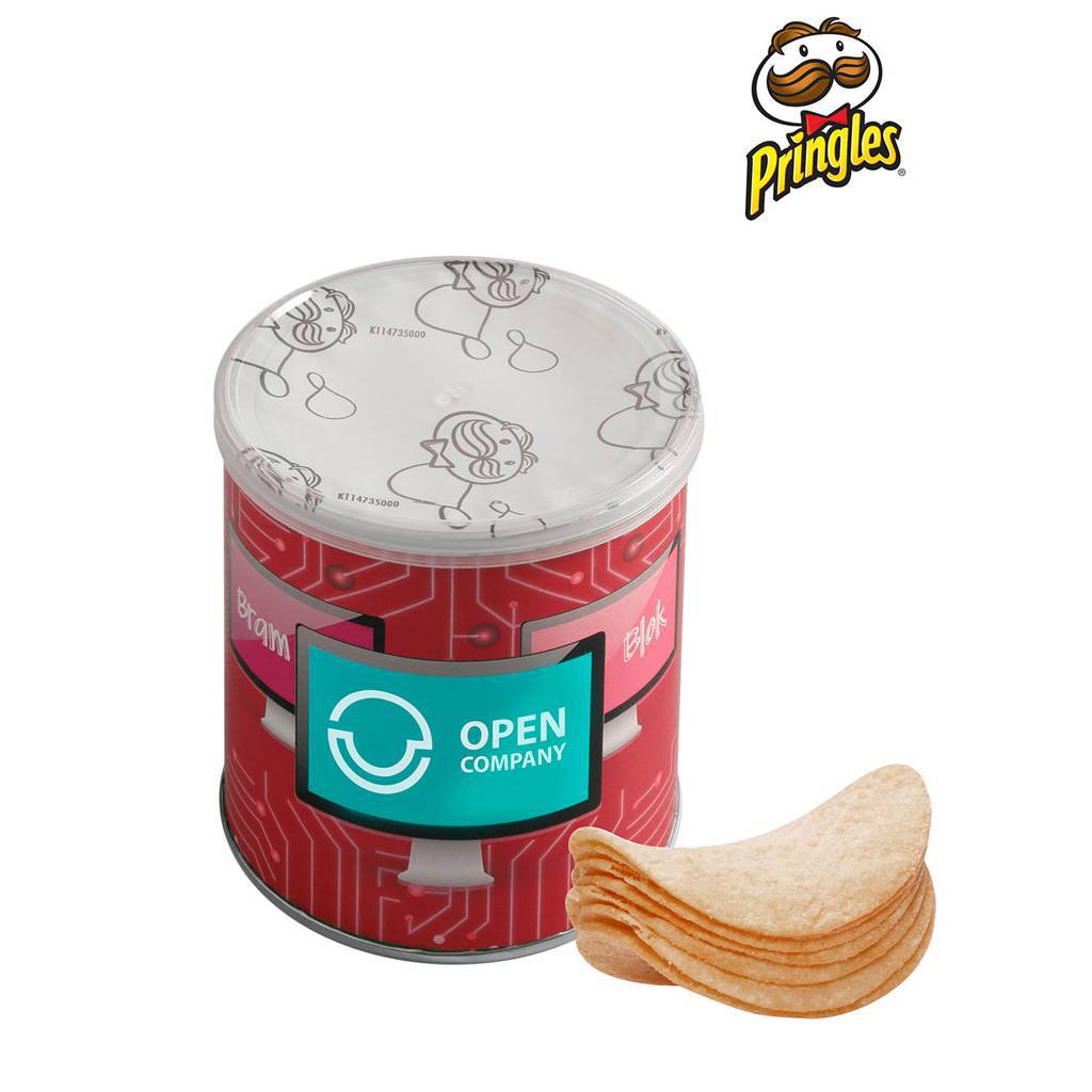 40g Pringles rør med fuldfarvet trykt indpakning - Mathias