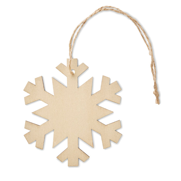 Træ Snowflake Dekoration Hænger - Ella