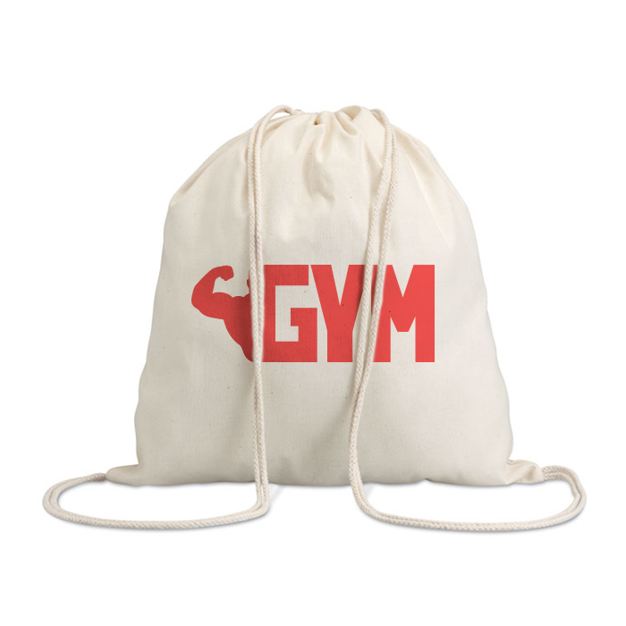 100% Bomulds træksnor taske - Rødovre