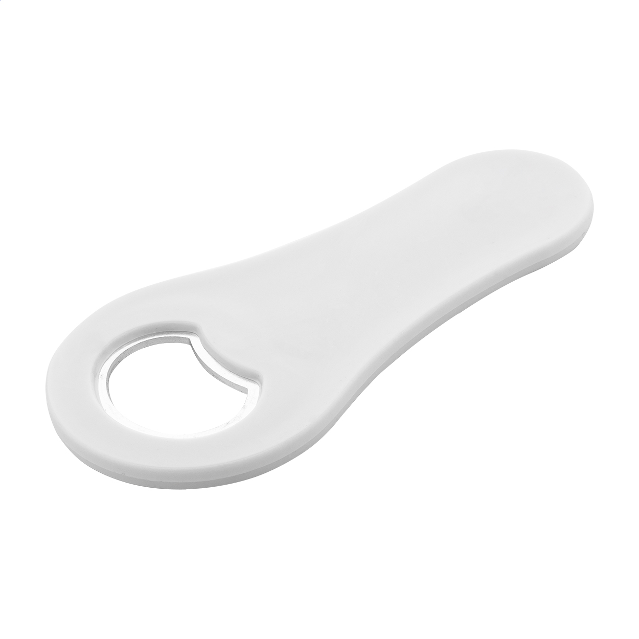 Swirl oplukker i genbrugt ABS med køleskabsmagnet og logo