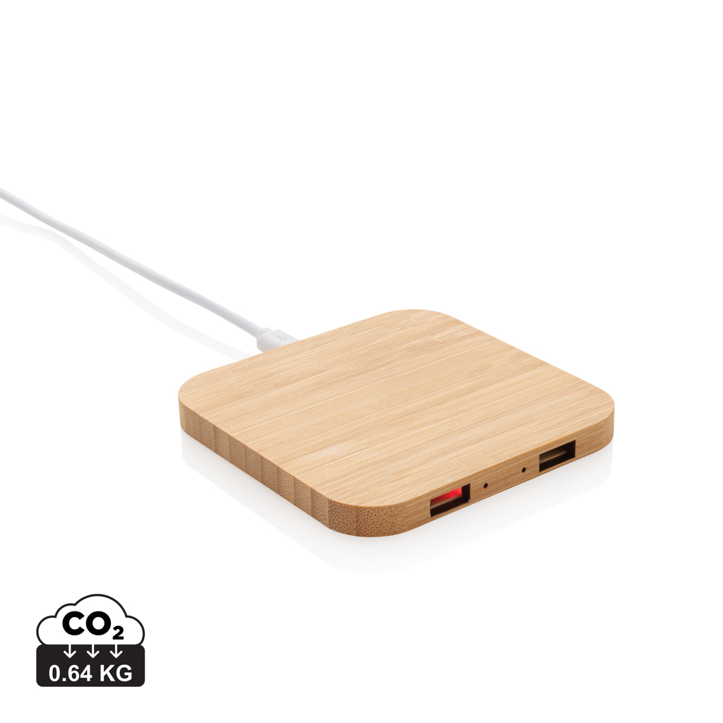 EcoCharge Bambus Trådløs Oplader - Gudhjem