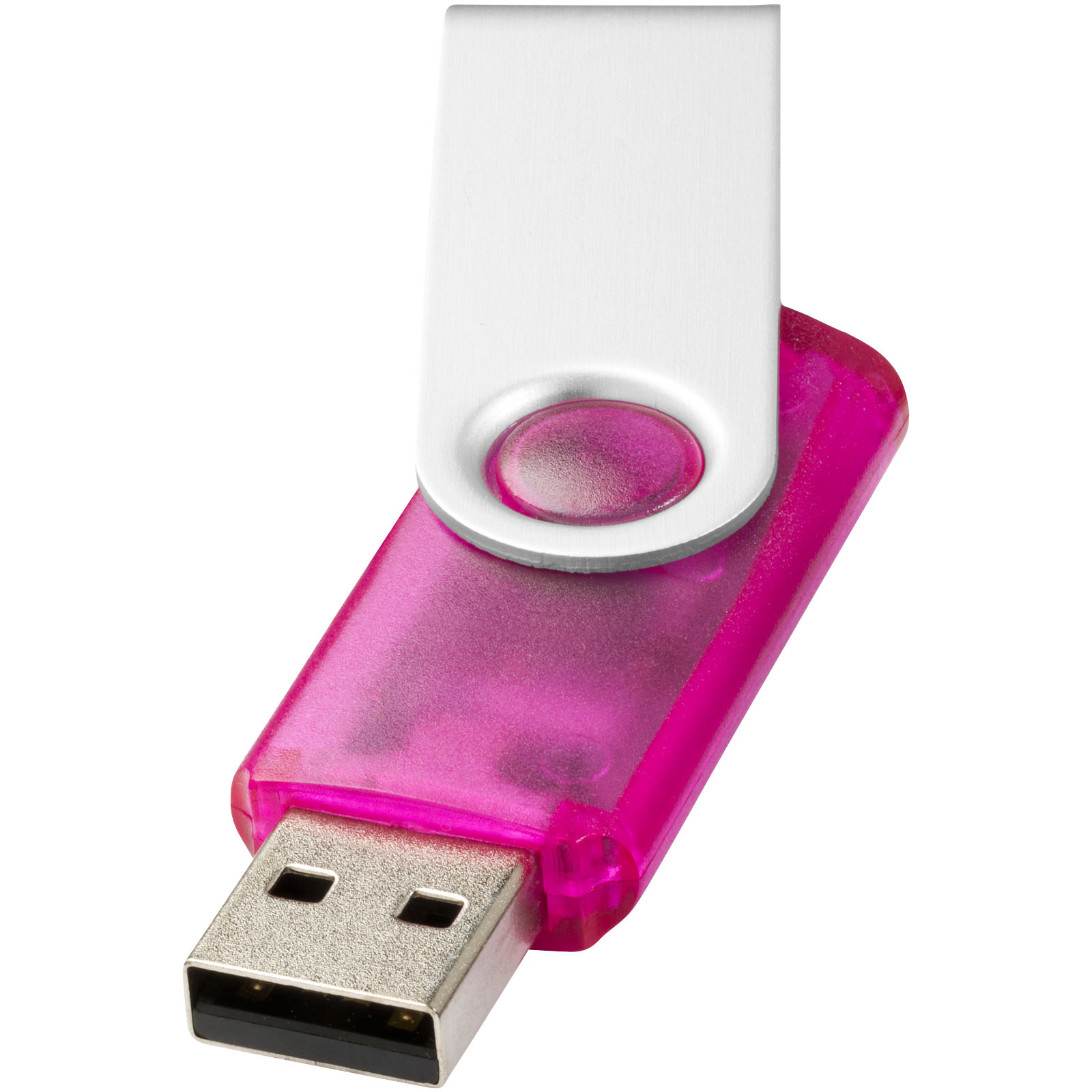 Roterende-gennemsigtig 4 GB USB-nøgle - Aabenraa
