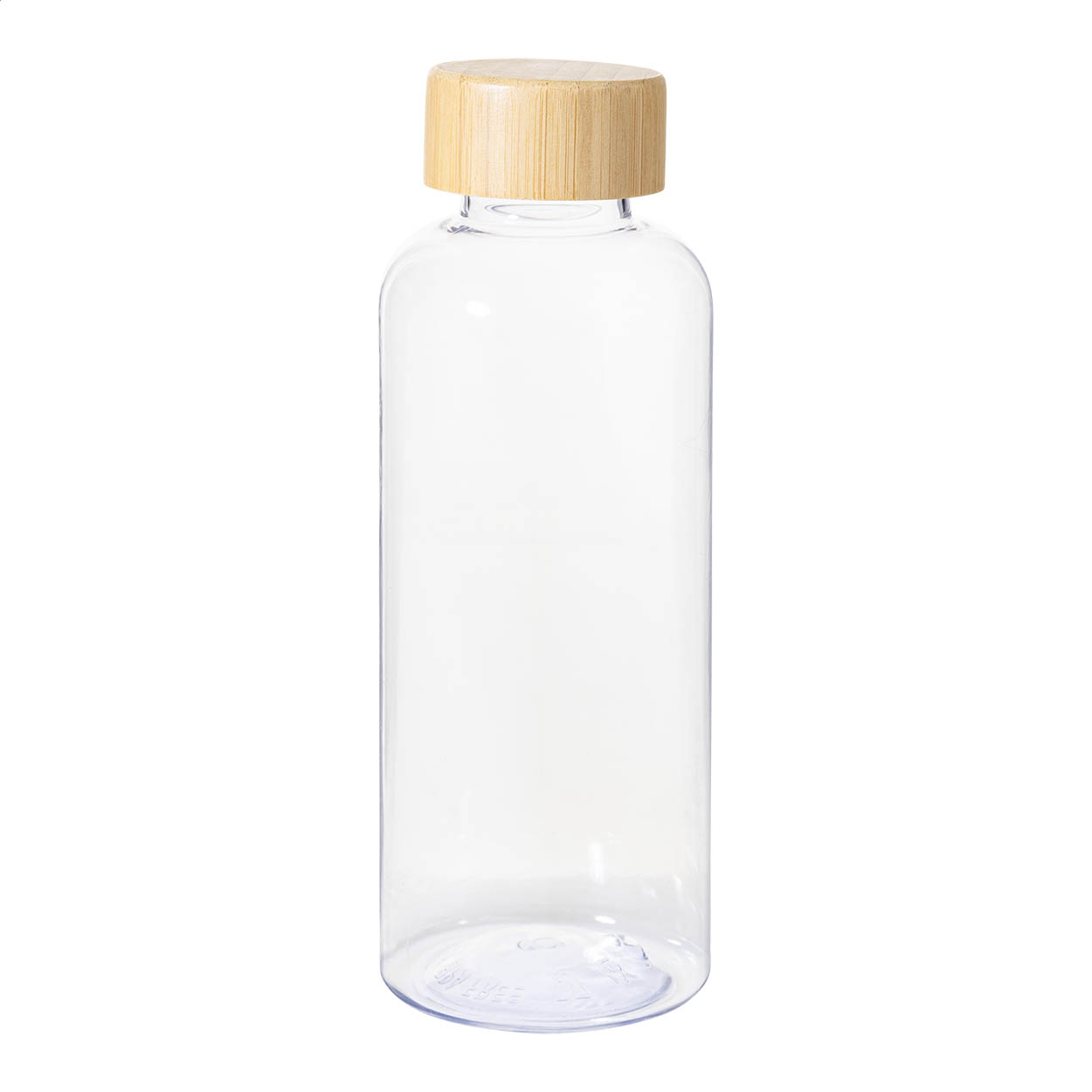 Famboo drikkeflaske i RPET med bambuslåg, 600 ml, med jeres logo