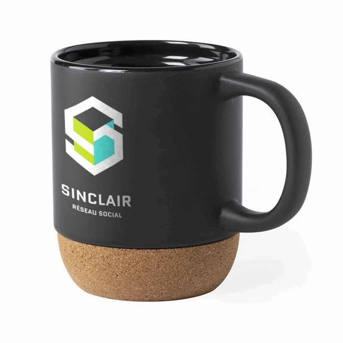 Naturkeramik og korkkrus 420ml - Ida