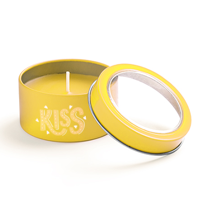 Vaniljeduft Aromatisk Lys i Metallisk Krukke - Gedved