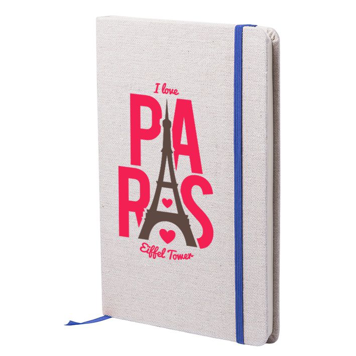 Notesblok med naturligt bomuldsomslag - Børkop