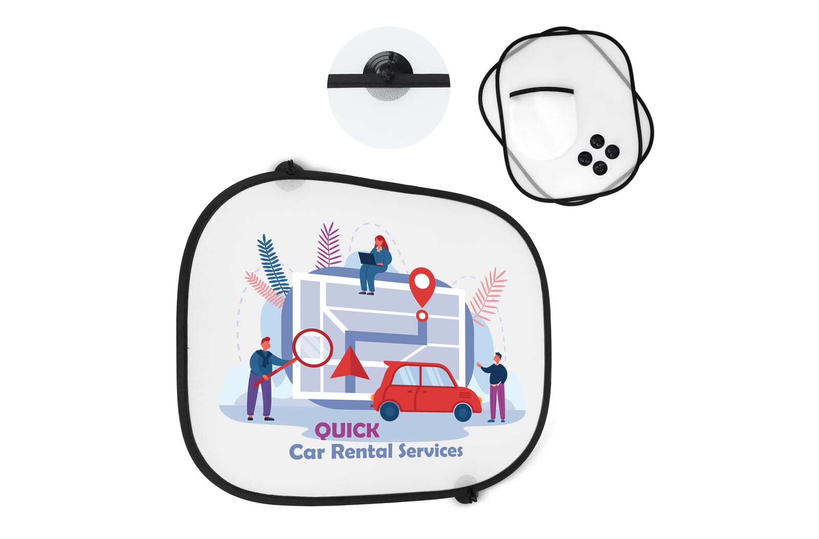 Solbeskyttelse Bilskærm - Egtved trykt med logo