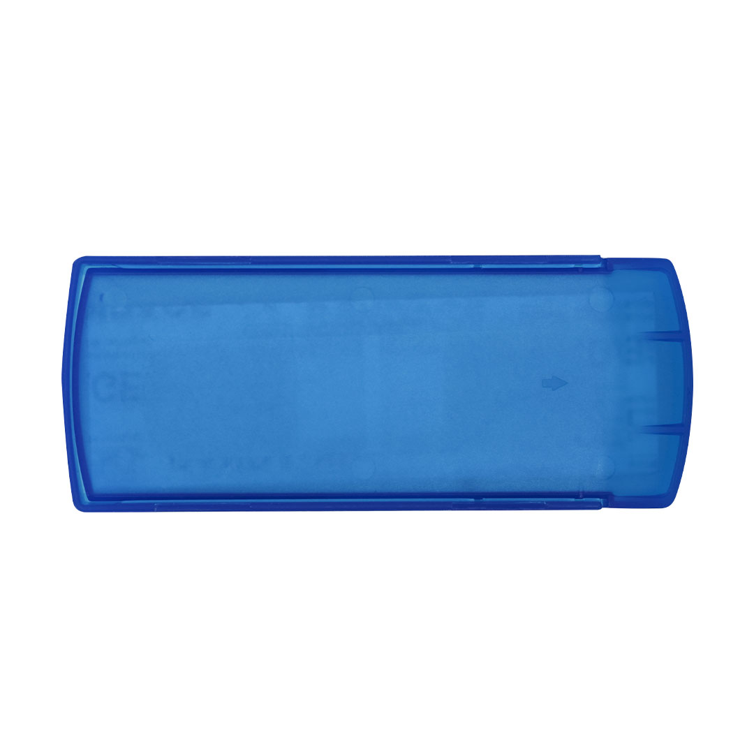 Plastre Sæt i Transparent Etui - Møn trykt med logo