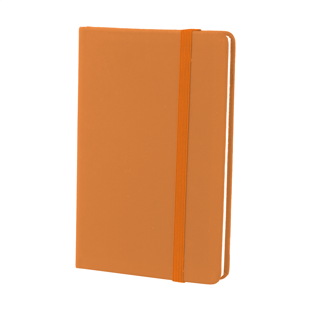 Nopuk Blank A6 notesbog med PU-læderomslag og 100 blanke ark, logo trykt med logo