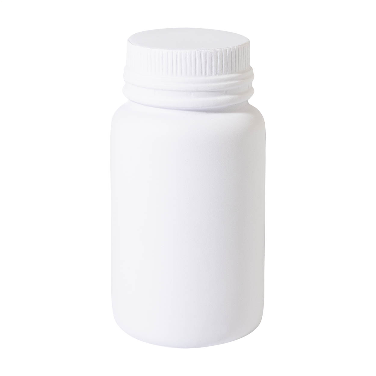 Prescrip antistressbold formet som en medicinflaske i PU-skum med jeres logo trykt med logo