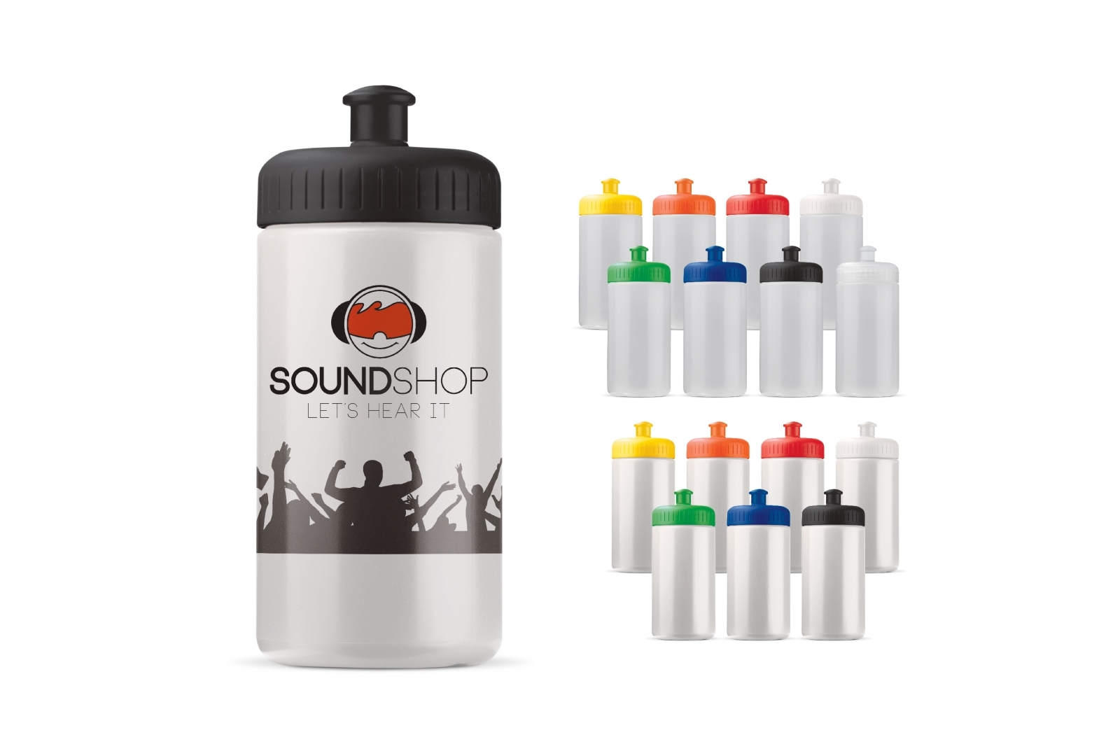Biologisk Sportsflaske 500ml - Sara bedrukken met logo