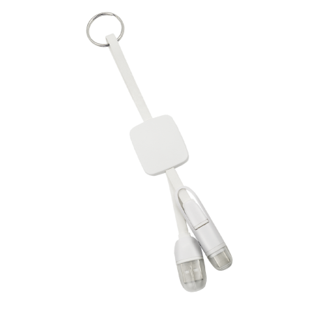 3-i-1 oplader- og datatransmissionnøglering-kabel - Gjern