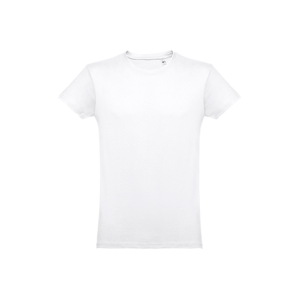 THC LUANDA WH. Herre-T-shirt i rørformet bomuld. Hvid farve