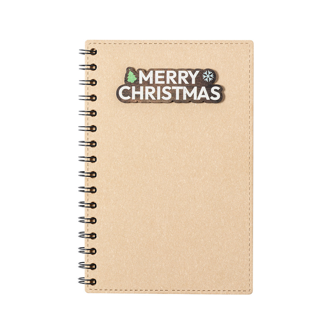 Eco-venlig jule design ring notesbog - Freja