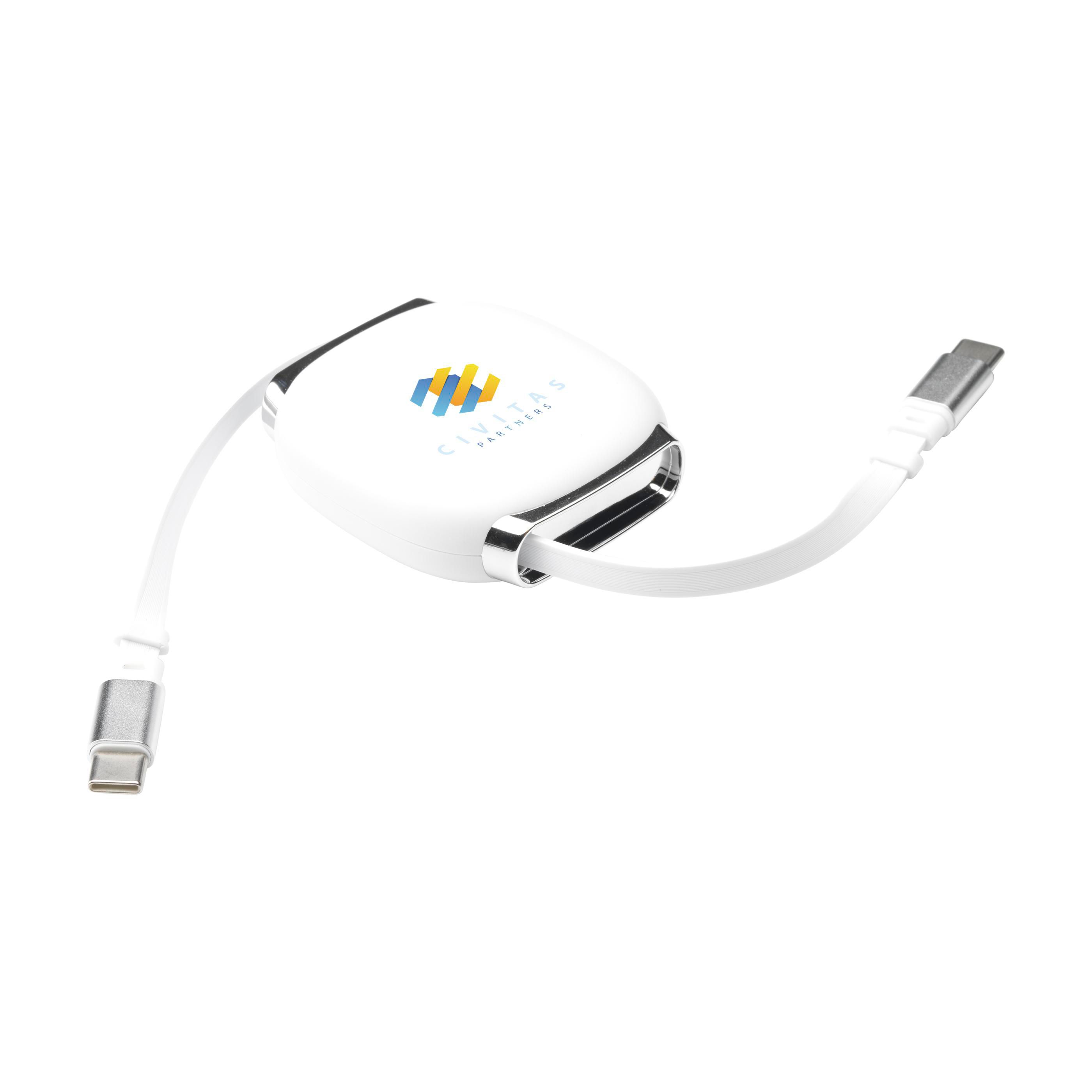 Reeltræk Kabel - Eva trykt med logo