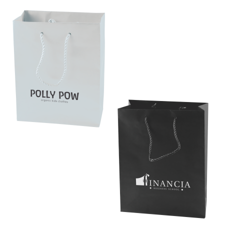 Sort og hvid mat papirpose - Tinglev