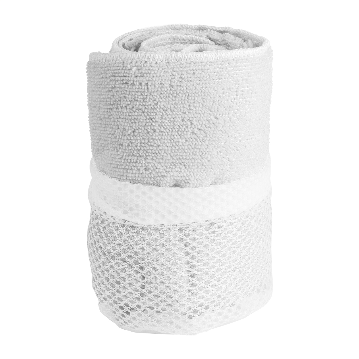 Sporthåndklæde i mikrofiber med pose - Frederikshavn trykt med logo