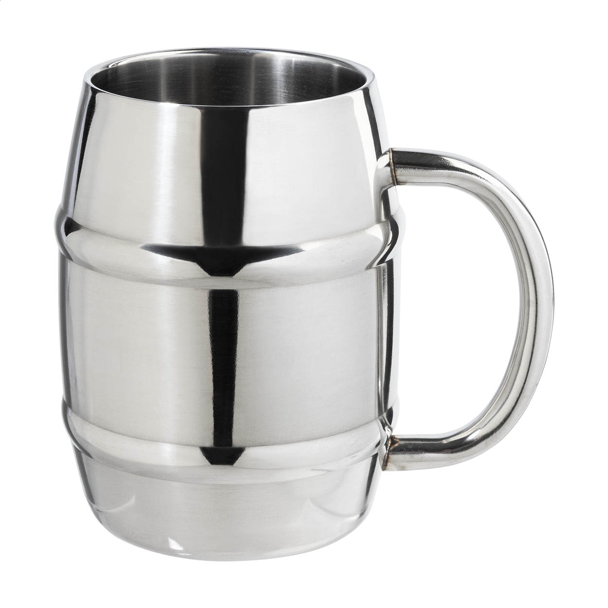 Julep cocktailkrus i rustfrit stål med hank, 450 ml, med logo