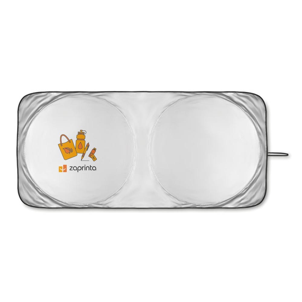 Sammenklappelig solskærmbeskyttelse til bilen med lomme - Nora