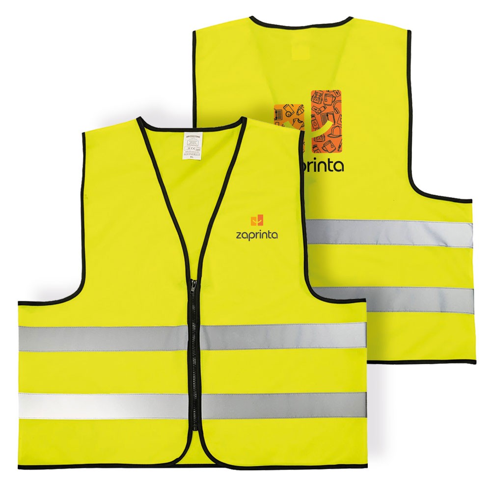 Sikkerhedsvest Polyester med Lynlås XL - Køge