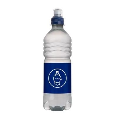 500 ml kildevand transparent flaske med skruelåg - Frederikke
